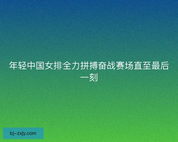 年轻中国女排全力拼搏奋战赛场直至最后一刻